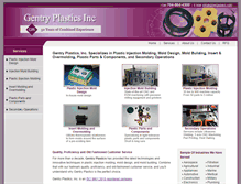 Tablet Screenshot of gentryplastics.com